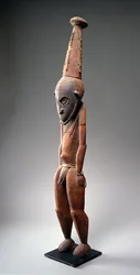 Figure masculine Sepik du nord de la Nouvelle-Guinée